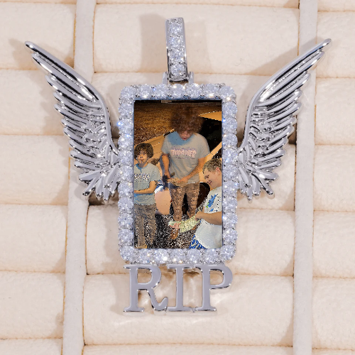RIP WING 3D CUSTOM PICTURE PENDANT