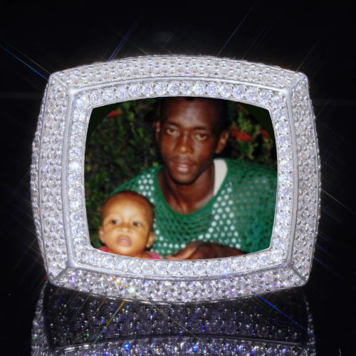 3D CUSTOM PICTURE ICED RING