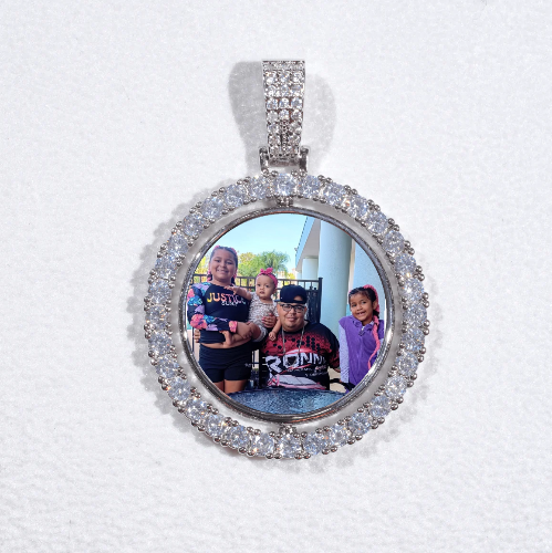 3D Spinning 2-Faced Custom Picture Pendant
