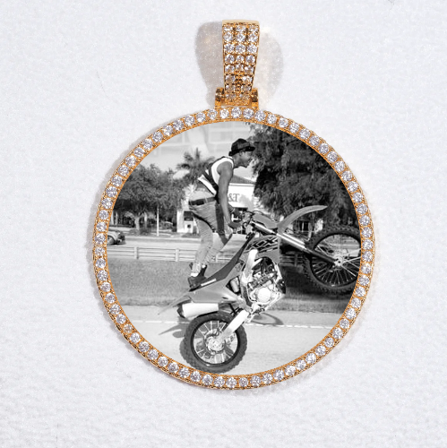 MEDIUM 3D CIRCLE CUSTOM PICTURE PENDANT