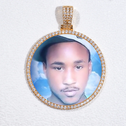 MEDIUM 3D CIRCLE CUSTOM PICTURE PENDANT