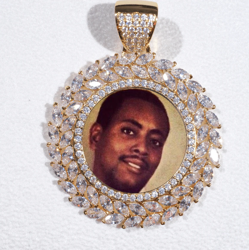 Large 3D Wheat Ear Custom Picture Pendant