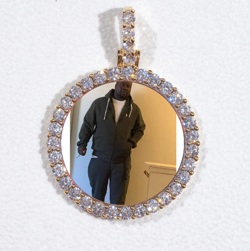 3D CIRCLE CUSTOM PICTURE PENDANT SMALL SIZE