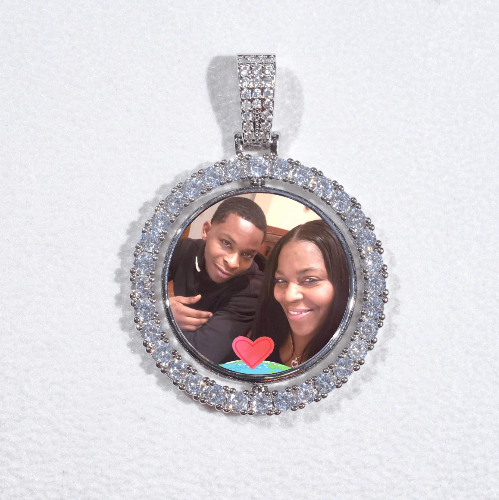 3D Spinning 2-Faced Custom Picture Pendant