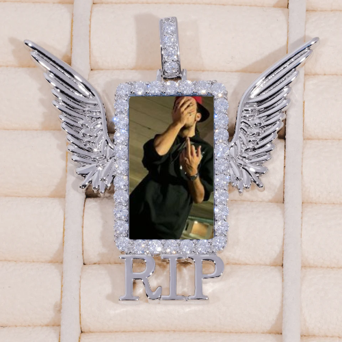 RIP WING 3D CUSTOM PICTURE PENDANT