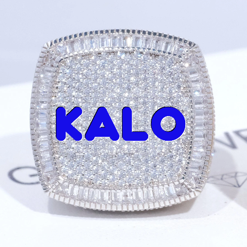 CUSTOM LETTER 3D ICED RING