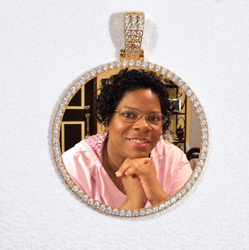 MEDIUM 3D CIRCLE CUSTOM PICTURE PENDANT