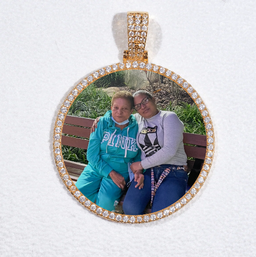 MEDIUM 3D CIRCLE CUSTOM PICTURE PENDANT