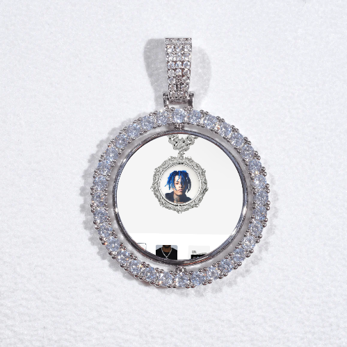 3D Spinning 2-Faced Custom Picture Pendant