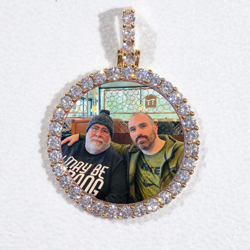 3D CIRCLE CUSTOM PICTURE PENDANT SMALL SIZE