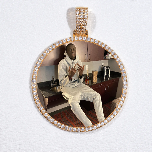 MEDIUM 3D CIRCLE CUSTOM PICTURE PENDANT