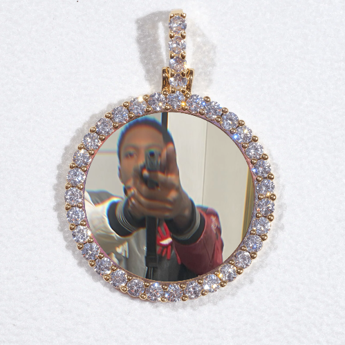 3D CIRCLE CUSTOM PICTURE PENDANT SMALL SIZE