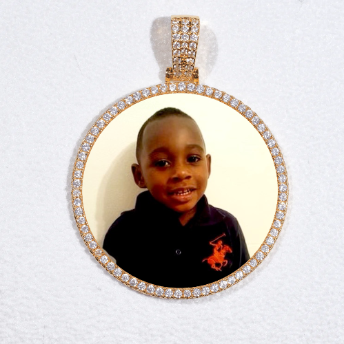 MEDIUM 3D CIRCLE CUSTOM PICTURE PENDANT