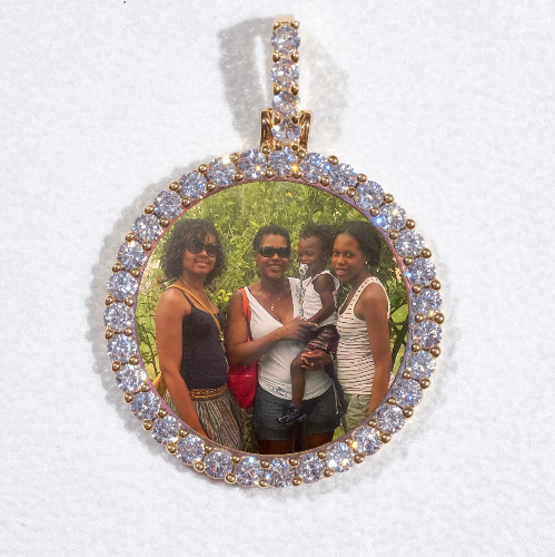 3D CIRCLE CUSTOM PICTURE PENDANT SMALL SIZE