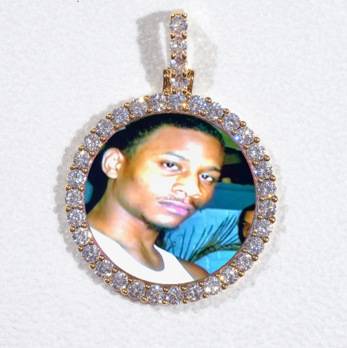 3D CIRCLE CUSTOM PICTURE PENDANT SMALL SIZE