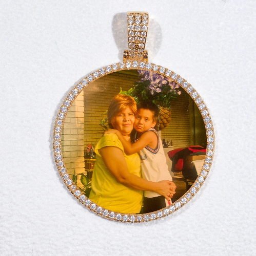 MEDIUM 3D CIRCLE CUSTOM PICTURE PENDANT