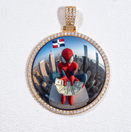 MEDIUM 3D CIRCLE CUSTOM PICTURE PENDANT