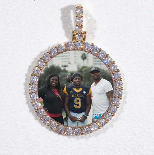 3D CIRCLE CUSTOM PICTURE PENDANT SMALL SIZE
