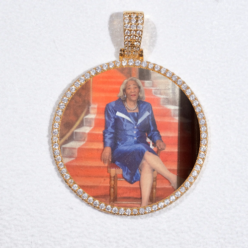 MEDIUM 3D CIRCLE CUSTOM PICTURE PENDANT