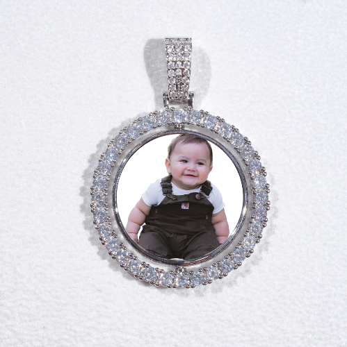 3D Spinning 2-Faced Custom Picture Pendant