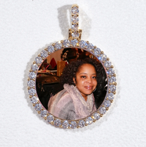 3D CIRCLE CUSTOM PICTURE PENDANT SMALL SIZE