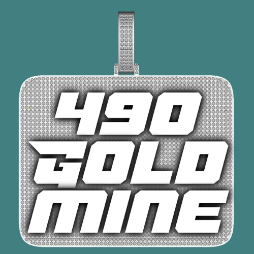 CUSTOM LETTER NECKLACE 3D BIG SQUARE