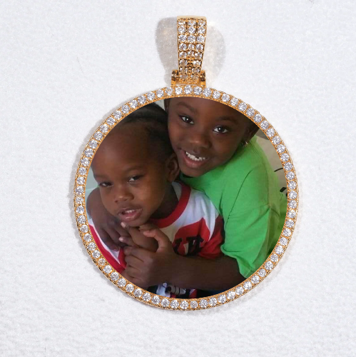 MEDIUM 3D CIRCLE CUSTOM PICTURE PENDANT