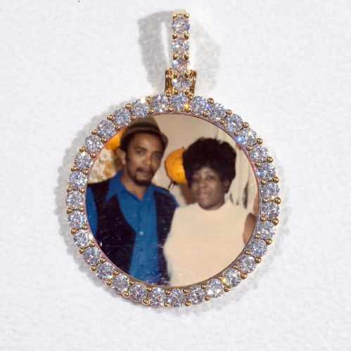 3D CIRCLE CUSTOM PICTURE PENDANT SMALL SIZE