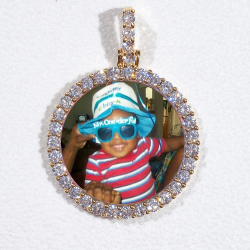3D CIRCLE CUSTOM PICTURE PENDANT SMALL SIZE
