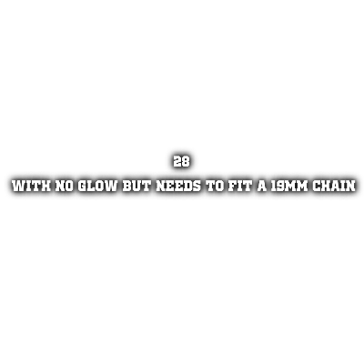 Custom Letters Two Layer Glow In The Dark Necklace