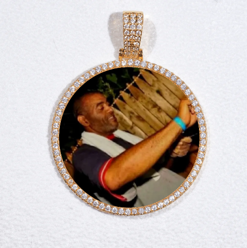 MEDIUM 3D CIRCLE CUSTOM PICTURE PENDANT