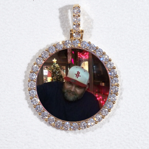 3D CIRCLE CUSTOM PICTURE PENDANT SMALL SIZE