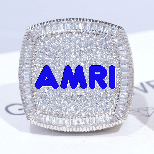 CUSTOM LETTER 3D ICED RING