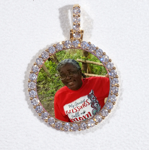 3D CIRCLE CUSTOM PICTURE PENDANT SMALL SIZE