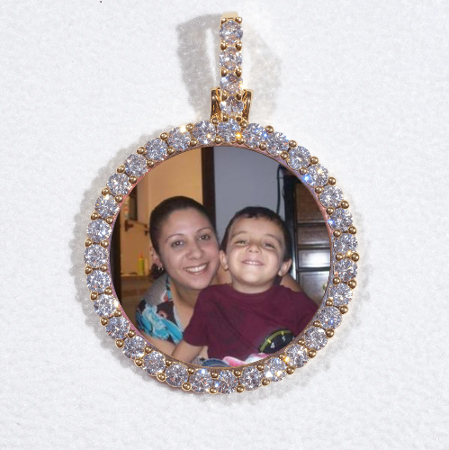 3D CIRCLE CUSTOM PICTURE PENDANT SMALL SIZE