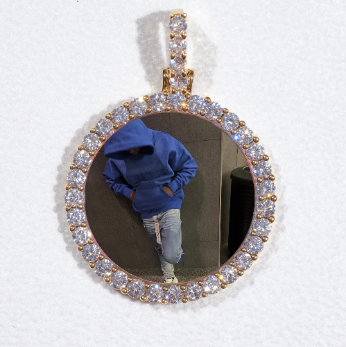 3D CIRCLE CUSTOM PICTURE PENDANT SMALL SIZE