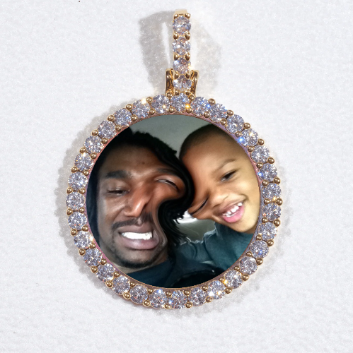 3D CIRCLE CUSTOM PICTURE PENDANT SMALL SIZE