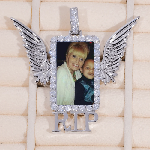 RIP WING 3D CUSTOM PICTURE PENDANT