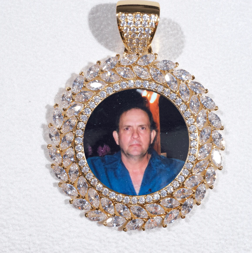 Large 3D Wheat Ear Custom Picture Pendant