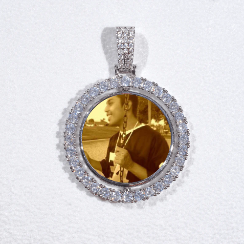 3D Spinning 2-Faced Custom Picture Pendant