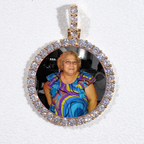 3D CIRCLE CUSTOM PICTURE PENDANT SMALL SIZE