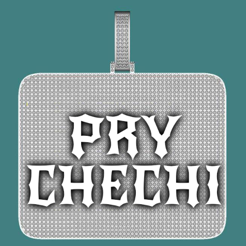 CUSTOM LETTER NECKLACE 3D BIG SQUARE
