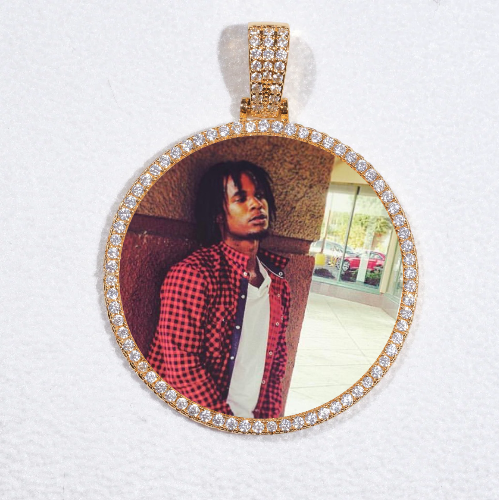 MEDIUM 3D CIRCLE CUSTOM PICTURE PENDANT