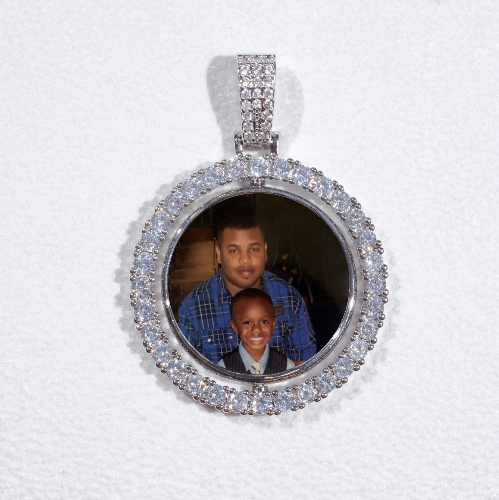 3D Spinning 2-Faced Custom Picture Pendant