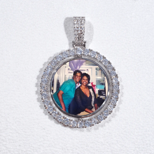 3D Spinning 2-Faced Custom Picture Pendant