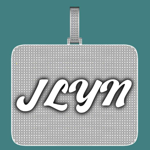 CUSTOM LETTER NECKLACE 3D BIG SQUARE