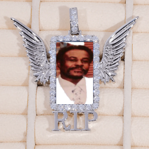 RIP WING 3D CUSTOM PICTURE PENDANT