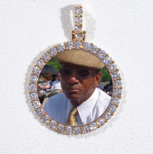 3D CIRCLE CUSTOM PICTURE PENDANT SMALL SIZE