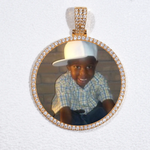 MEDIUM 3D CIRCLE CUSTOM PICTURE PENDANT