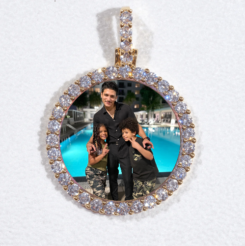 3D CIRCLE CUSTOM PICTURE PENDANT SMALL SIZE